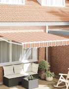 vidaXL Прибираща се тента Многоцветен 350 x 250 cm