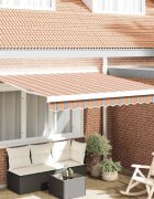 vidaXL Прибираща се тента Многоцветен 350 x 250 cm Платно и алуминий