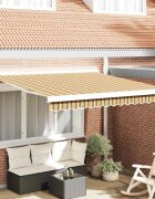 vidaXL Прибираща се тента Многоцветен 350 x 250 cm Платно и алуминий