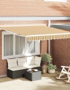 vidaXL Прибираща се тента Многоцветен 350 x 250 cm Полиестер
