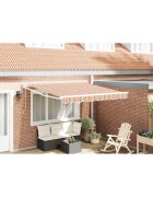 vidaXL Прибираща се тента Многоцветен 350 x 250 cm Полиестер и метал
