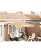 vidaXL Прибираща се тента Многоцветен 350 x 250 cm Полиестер и метал