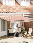 vidaXL Прибираща се тента Многоцветен 400 × 350 cm