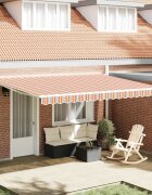 vidaXL Прибираща се тента Многоцветен 450 × 300 cm