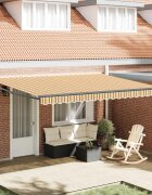 vidaXL Прибираща се тента Многоцветен 450 × 300 cm