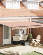 vidaXL Прибираща се тента Многоцветен 450 × 350 cm