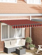 vidaXL Прибираща се тента Оранжево 250 x 200 cm текстил