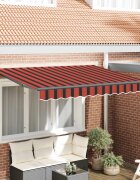 vidaXL Прибираща се тента Оранжево 300 x 200 cm текстил
