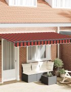 vidaXL Прибираща се тента Оранжево 350 x 200 cm текстил