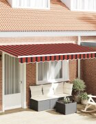 vidaXL Прибираща се тента Оранжево 350 x 200 cm текстил