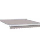 vidaXL Прибираща се тента Светлосиво 300 x 250 cm Платно и алуминий