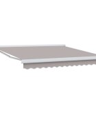 vidaXL Прибираща се тента Светлосиво 350 x 250 x 165 см