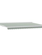 vidaXL Прибираща се тента Зелен и бял 500 x 300 x 165 см