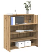 vidaXL Приемно бюро дъб артизан 100x50x1035 см инженерно дърво