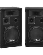 vidaXL Професионални пасивни Hifi сценични тонколони 2 бр 800 W черни