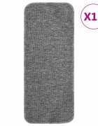 vidaXL Противоплъзгащи стелки за стълби 15 бр 60x25 см сиви