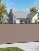 vidaXL Прозорец за балкон 12 x 15 m Тъкан с PU покритие Таупе