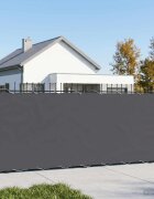 vidaXL Прозорец за балкон 12 x 25 m Тъкан с PU покритие Антрацит