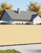 vidaXL Прозорец за балкон 18 x 15 м Тъкан с PU покритие Бежово