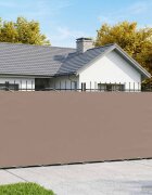 vidaXL Прозорец за балкон 18 x 25 m Тъкан с PU покритие Таупе