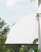 vidaXL Прозорец за балкон Правоъгълна 140 x 140 cm Полиестер Бяло