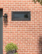 vidaXL Прозорец за мазе RISOR 80 x 40 cm PVC и стъкло