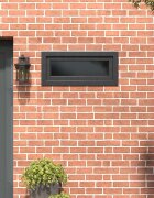 vidaXL Прозорец за мазе RISOR 90 x 40 cm PVC и стъкло