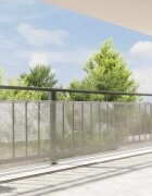 vidaXL Прозрачен брезент с капси 1х12 м Полиетилен