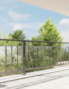 vidaXL Прозрачен брезент с капси 1x12 m PVC