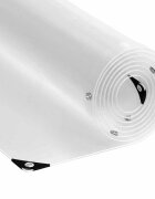 vidaXL Прозрачен брезент с капси 5x8 m PVC