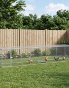 vidaXL Птича птица Сребристо 500 x 100 x 100 cm Поцинкована стомана