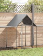 vidaXL Птичарник 9x1x15 м поцинкована стомана