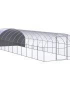 vidaXL Птичарник на открито 3x12x2 м поцинкована стомана