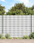 vidaXL PVC лента за поверителност 70x019 м бяла