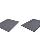 vidaXL PVC постелки за врати 2 бр сиви 90x60 см