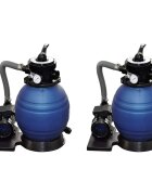 vidaXL Пясъчни филтърни помпи 2 бр 400 W 11000 л/ч