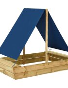 vidaXL Пясъчник с покрив 160x100x133 см импрегнирано борово дърво
