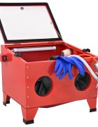vidaXL Пясъкоструйна кабина 948 л 125 PSI Студено валцована стомана