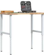 vidaXL Работна маса 100x60x(73-995) см масивна акация правоъгълна