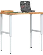 vidaXL Работна маса 100x60x(73-995) см масивна акация правоъгълна