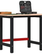 vidaXL Работна маса 100x60x815 см масивна дървесина бук правоъгълна