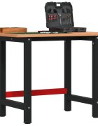 vidaXL Работна маса 100x60x815 см масивна дървесина бук правоъгълна