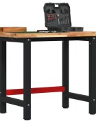 vidaXL Работна маса 100x60x83 см масивно дърво акация правоъгълна