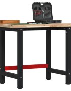 vidaXL Работна маса 100x60x83 см масивно дърво акация правоъгълна