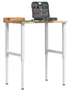 vidaXL Работна маса 80x60x(715-98) cm Дъб от масивна дървесина