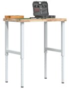 vidaXL Работна маса 80x60x(73-995) см масивна акация правоъгълна