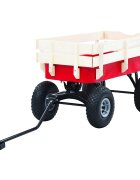 vidaXL Ръчна количка 150 кг червена
