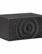 vidaXL Ръчно изработен нощен шкаф Черно 40 x 30 x 20 см