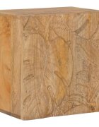 vidaXL Ръчно изработен нощен шкаф Тикова кафява 40x30x40 см