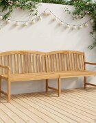 vidaXL Ръчно изработена розова пейка 228 x 60 x 90 см